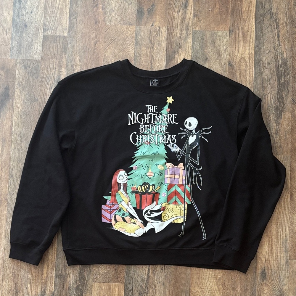The Nightmare Before Christmas black sweatshirt